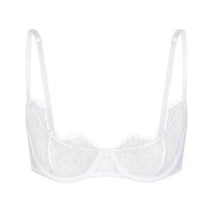 UNLINED SCOOP BRA SKIMS XS WHITE LACE